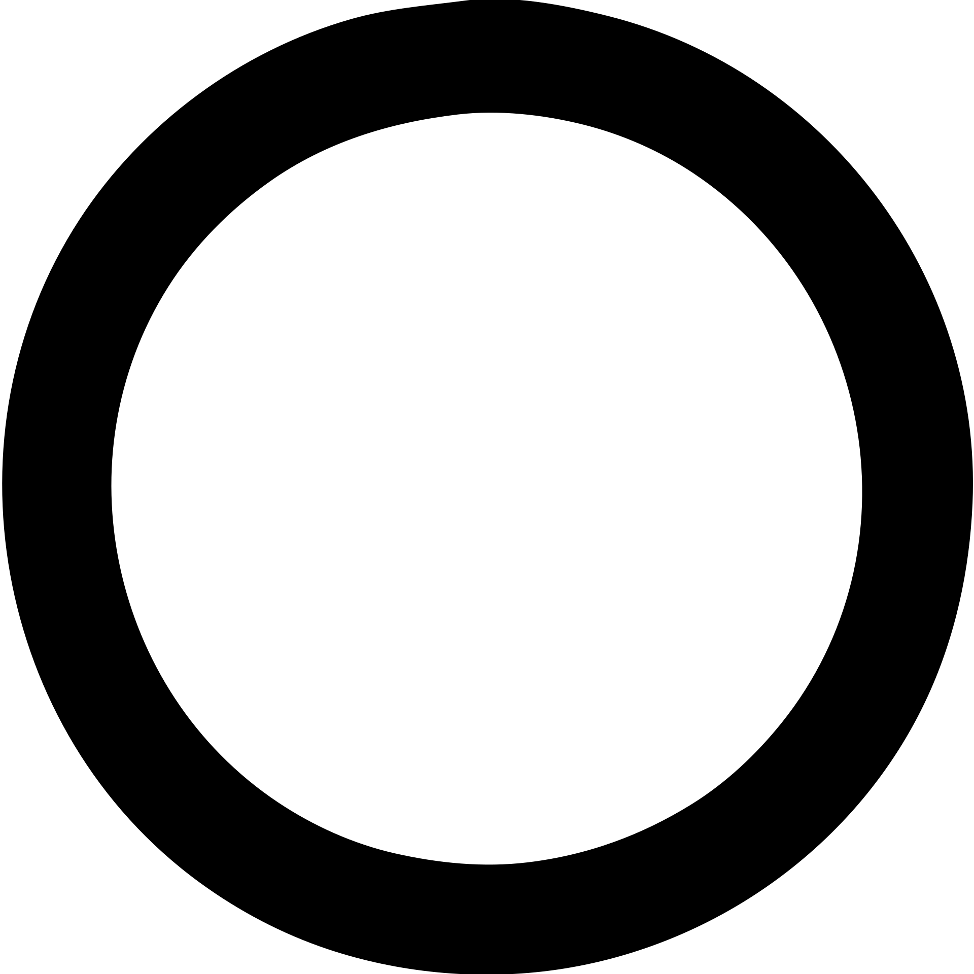 icon for nobody, empty circle or void, solid style emoji