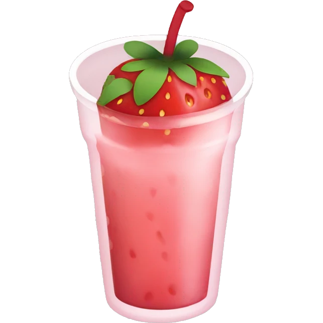 strawberry boba emoji