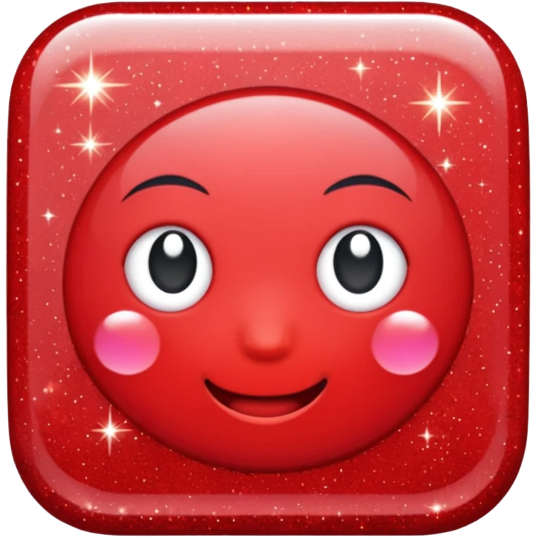 red glitter anonymous emoji
