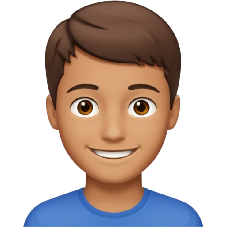 Jeune homme selfi emoji