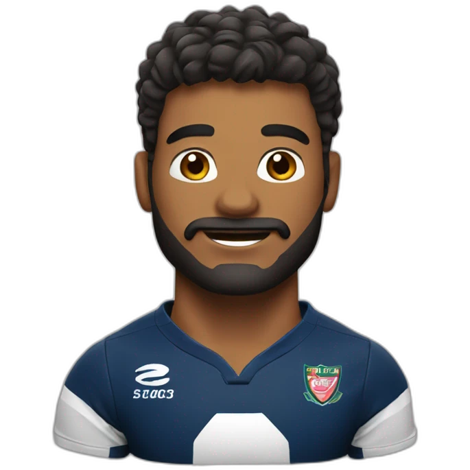 Rugbyman aveugle emoji