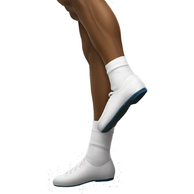 kicking feet emoji