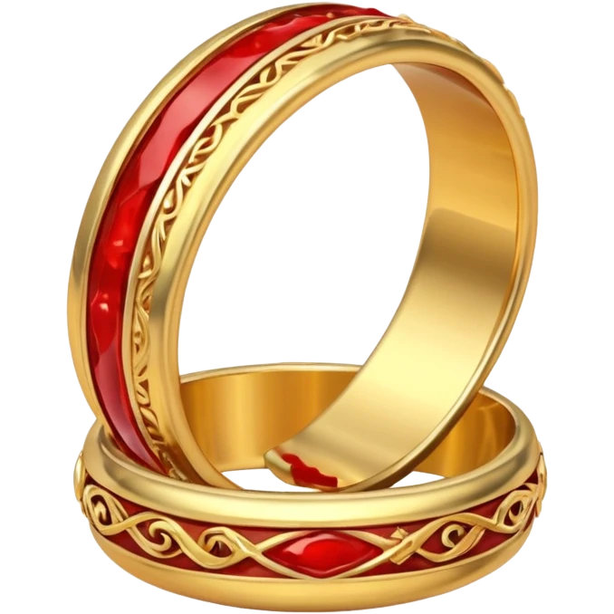 2 bloody wedding rings emoji