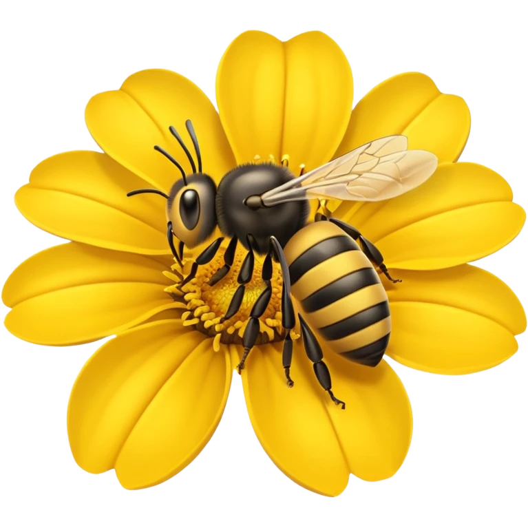 flower on bees emoji
