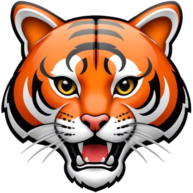 a custom logo of cincinnati bengals emoji