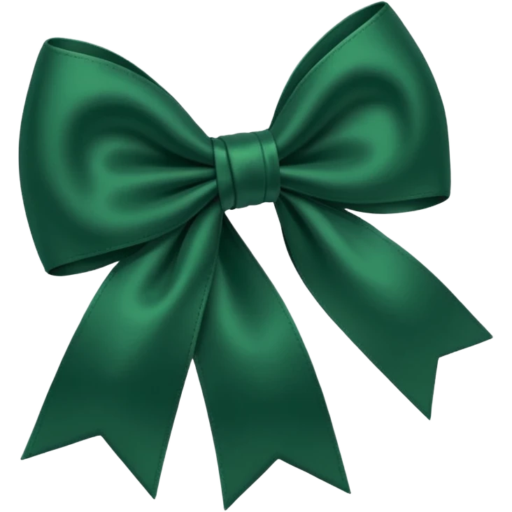 forest green bow emoji