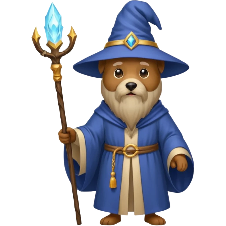 Dog wizard emoji