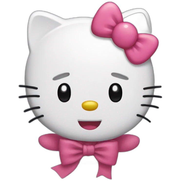 Hello kitty Hugh  emoji