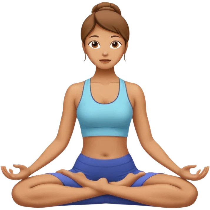 woman does yoga  emoji