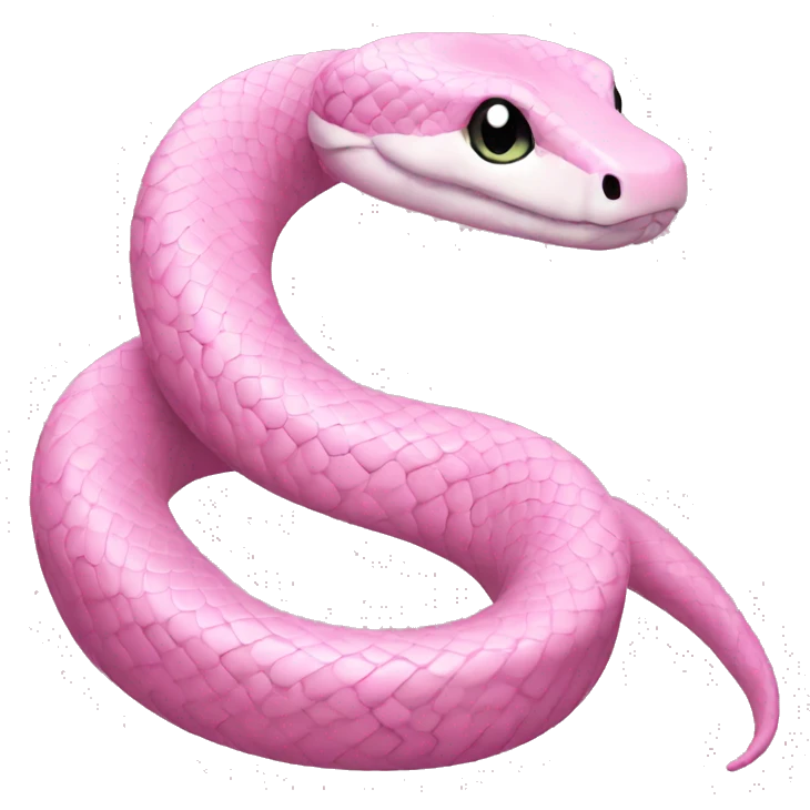 Pastel pink snake  emoji