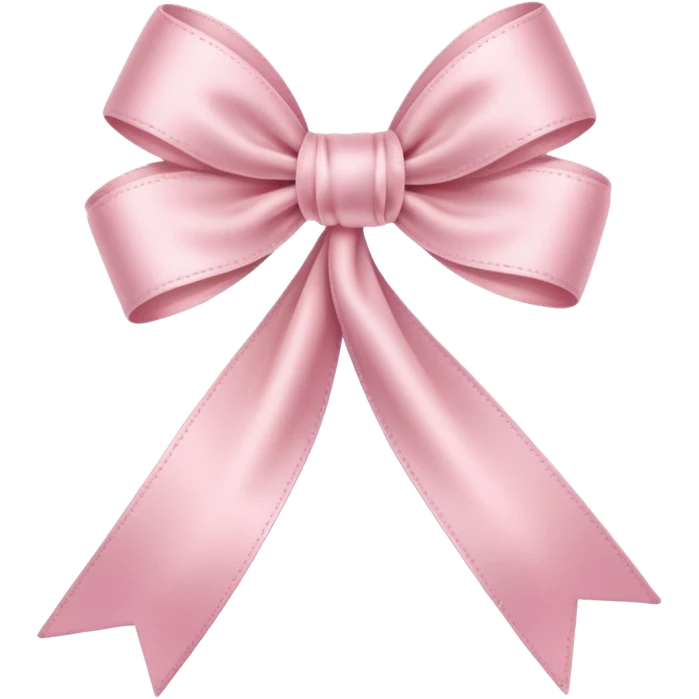 light pink ribbon emoji