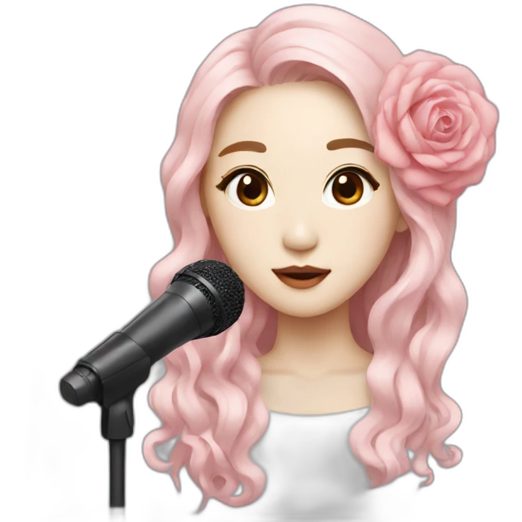 Korean singer rose emoji