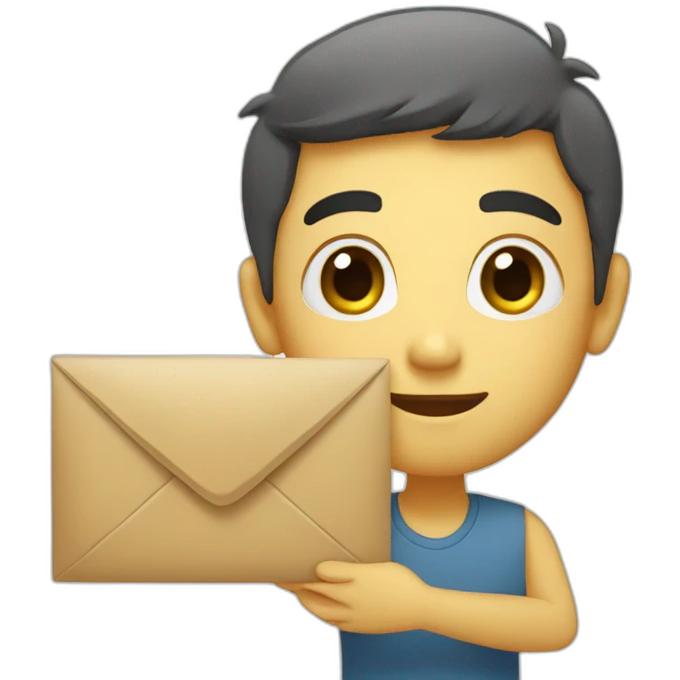 A cute email emoji