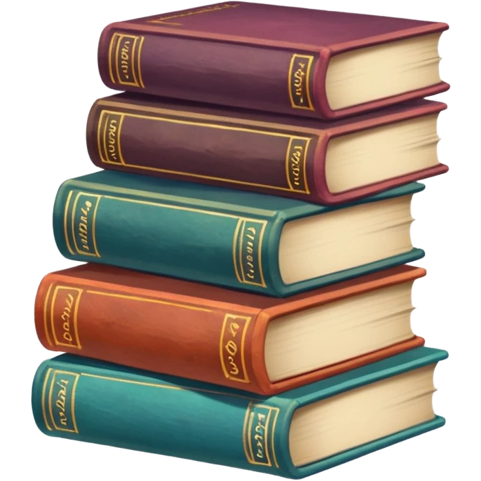 10 book in bohemian style emoji