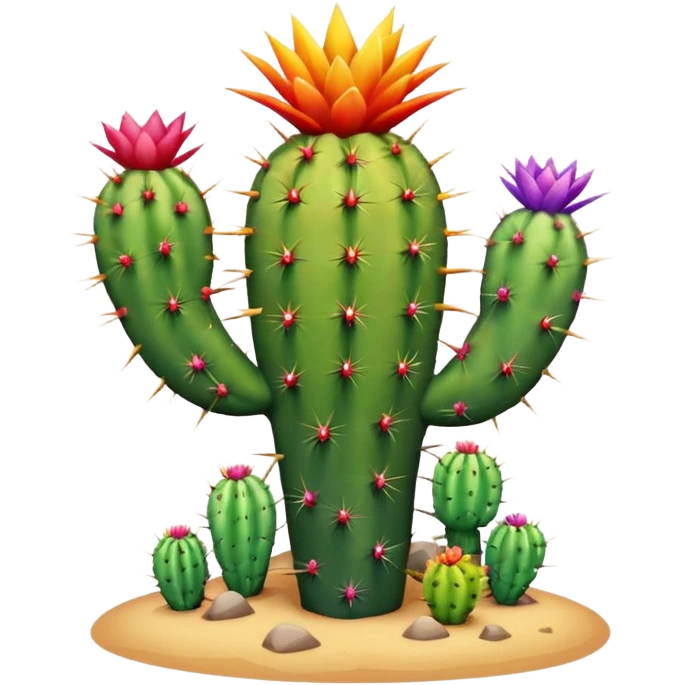 Rainbow Kaktus  emoji