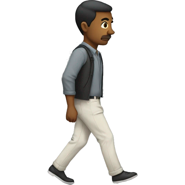 man walking away from me emoji