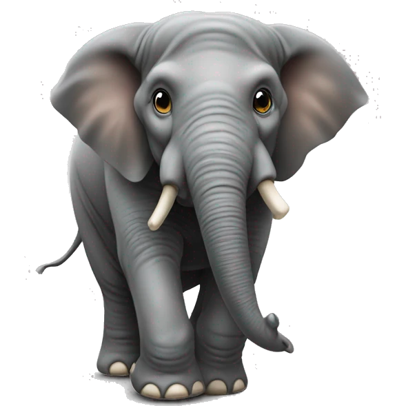 Elephant trompe coupée  emoji