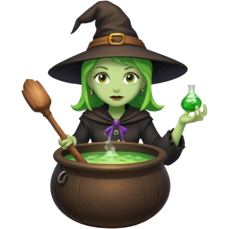 green witch cooking potion emoji