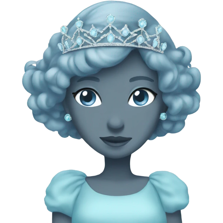 pastel blue tiara emoji