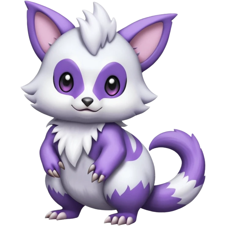 Shiny Furret-Absol-Noibat-Hybrid (Full body) emoji