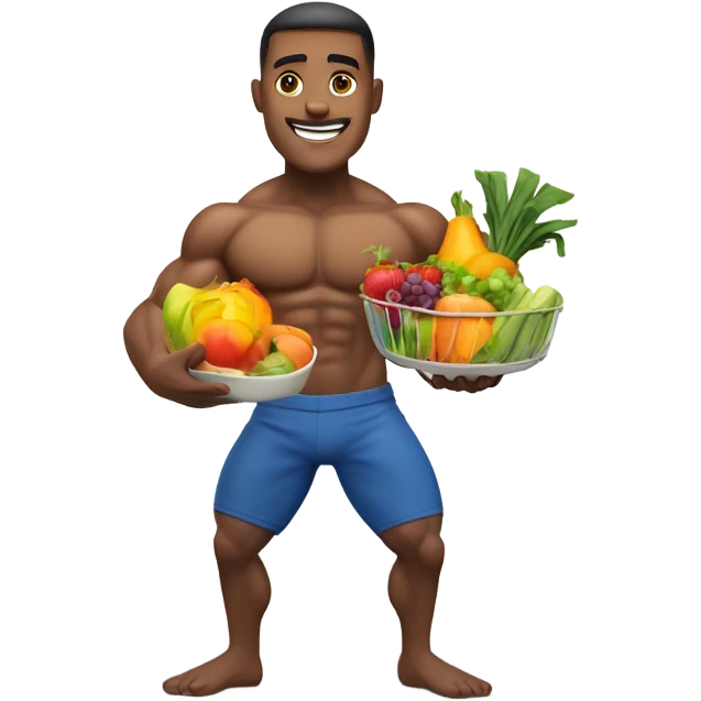 healthy diet dude emoji