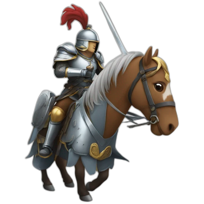 Un écureuil en chevalier emoji