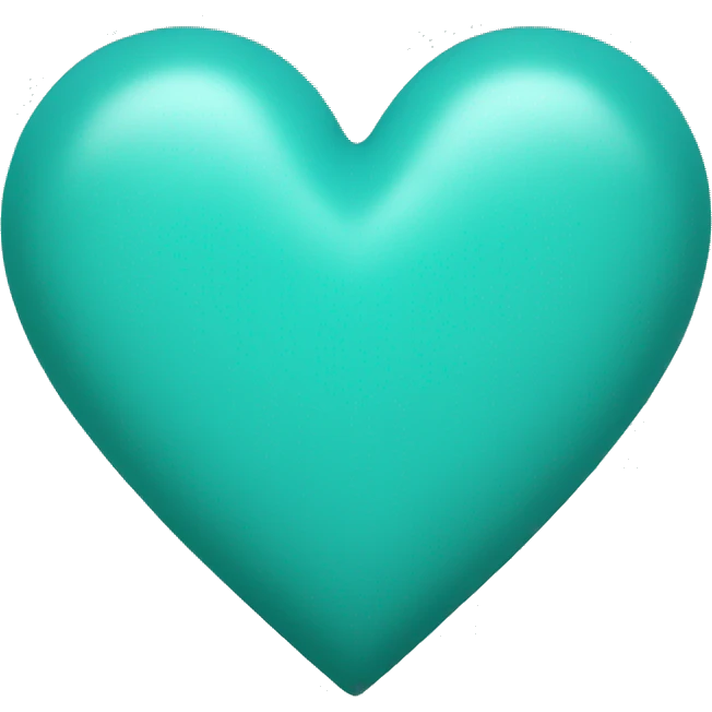 turquoise heart  emoji