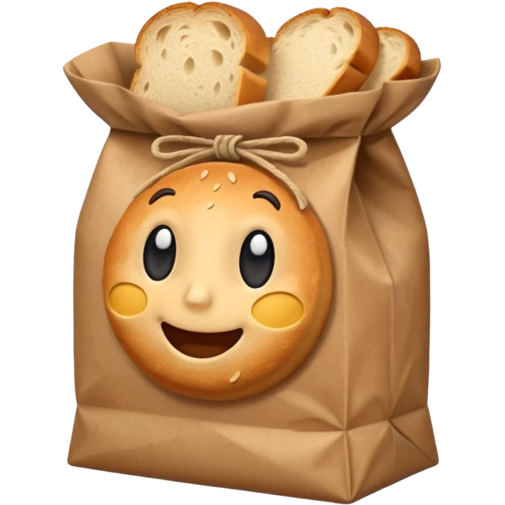bread in paper bag emoji
