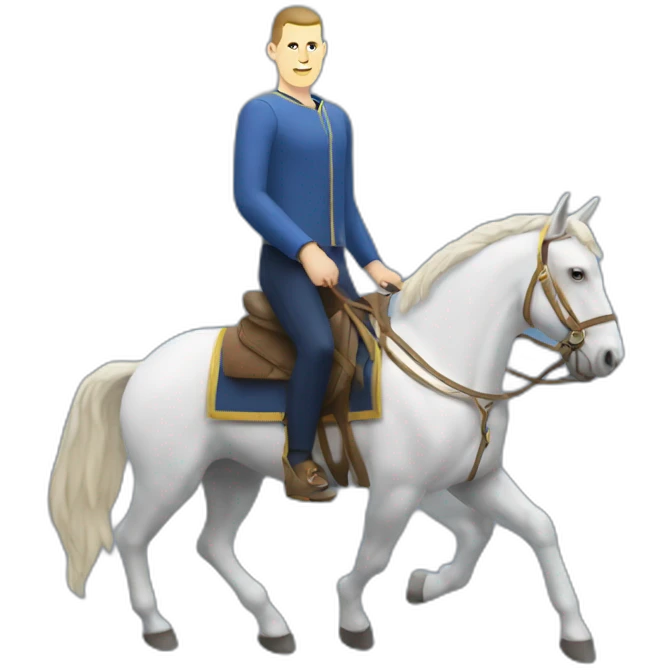 Nikola jokic sur un chevale  emoji