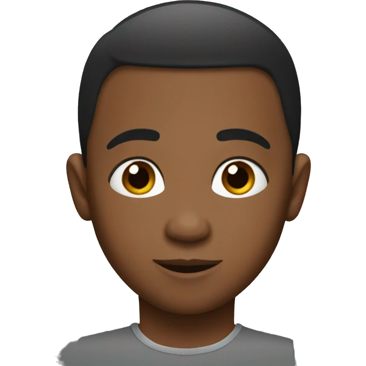 blacf kid buzz cut  emoji