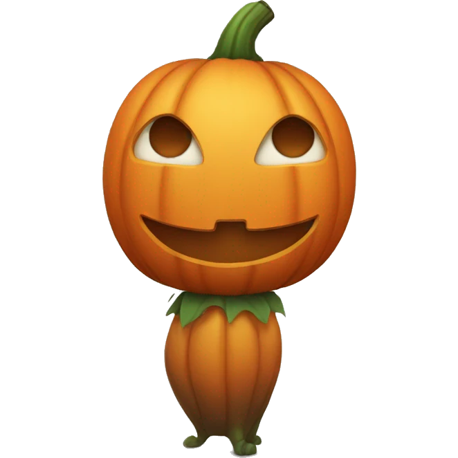 A cute pumpkin  emoji