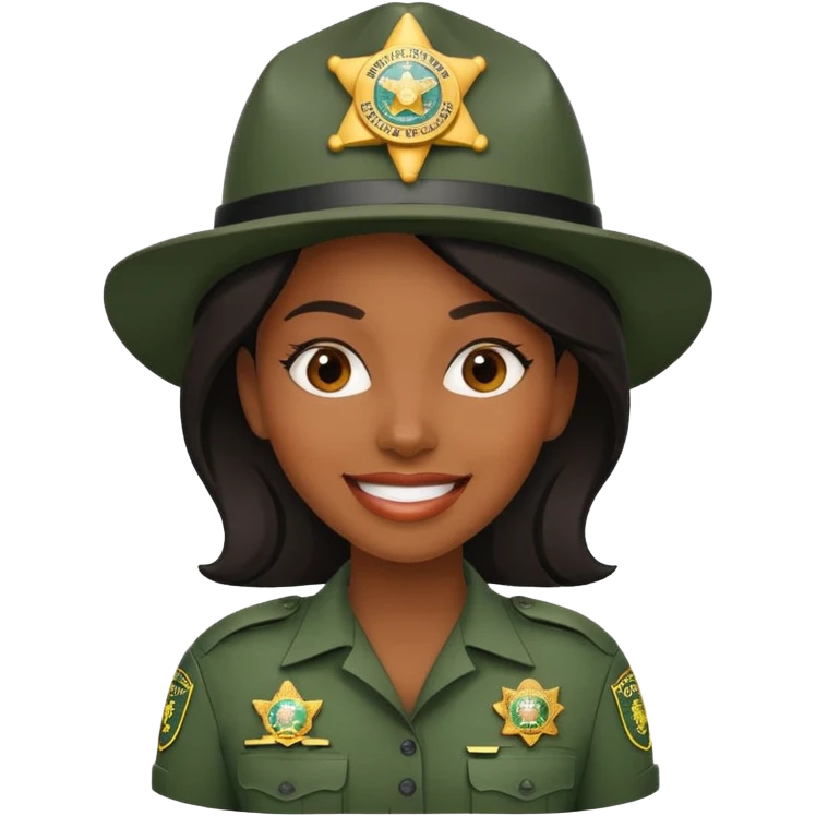 Hot black girl border patrol emoji