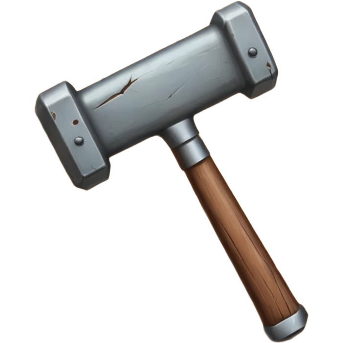 Banhammer with Text BAN! emoji