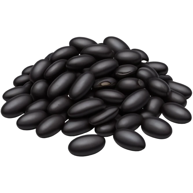 black beans emoji