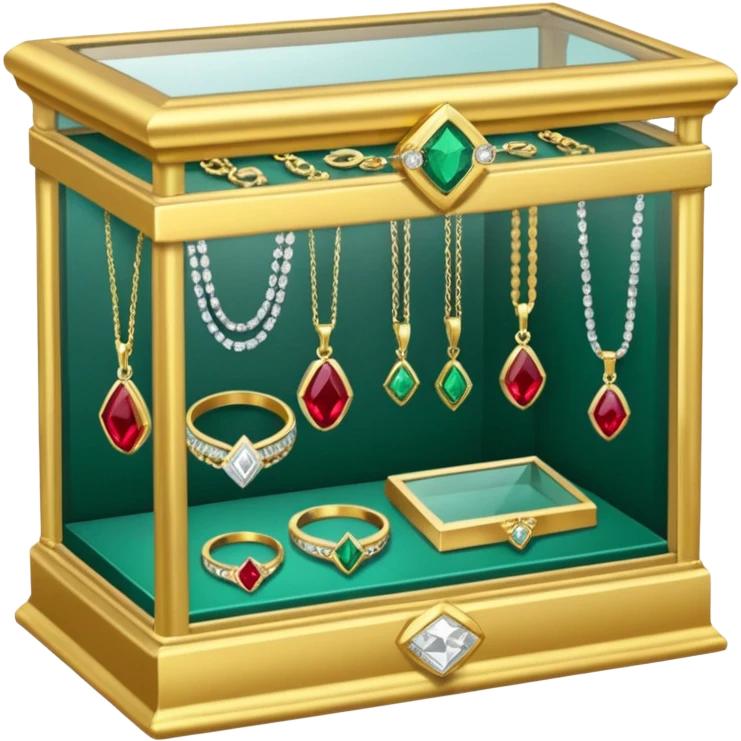 jewelry display case at Walmart emoji