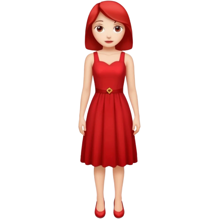 Dama de vermelho  emoji