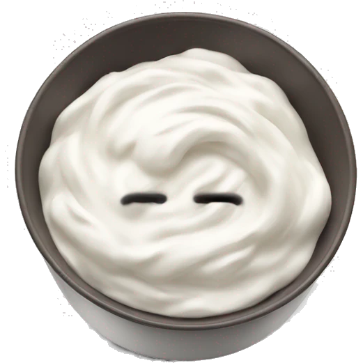 Yoghurt in a bowl emoji