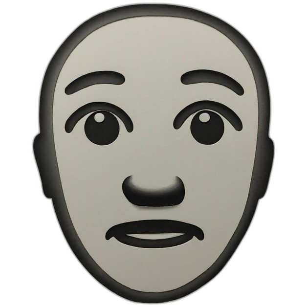 Lino printing on paper emoji