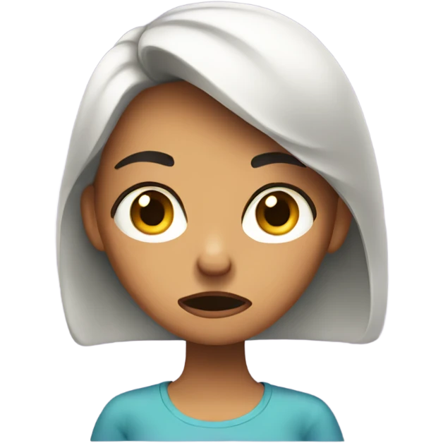 Annoyed girl emoji