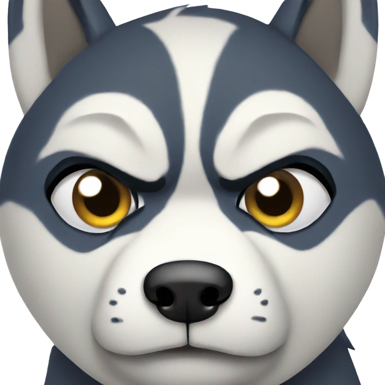 Angry husky  emoji