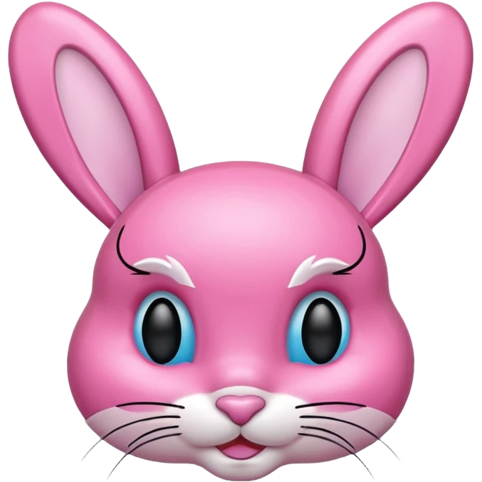 Y2K Playboy bunny head logo emoji