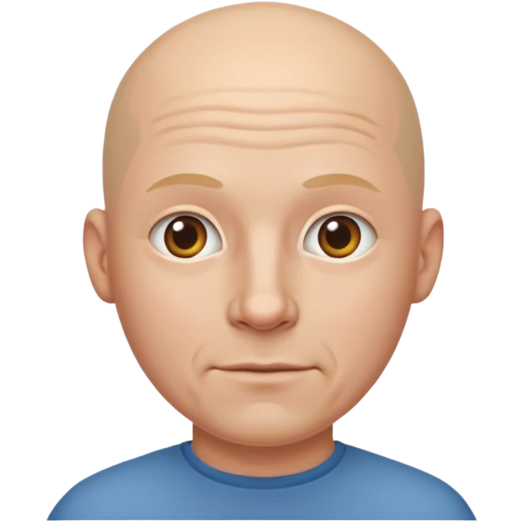bald white man emoji