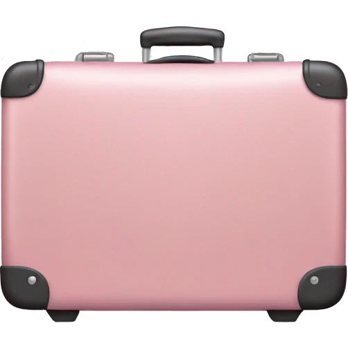 modern light pink suitcase emoji
