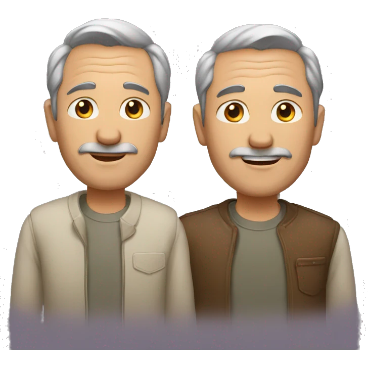 two men middle aged emoji