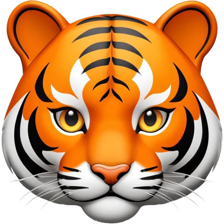 tiger face with GLHF speech bubble for Twitch emote emoji