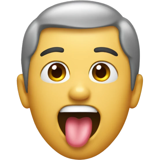someone sticking their tongue out emoji
