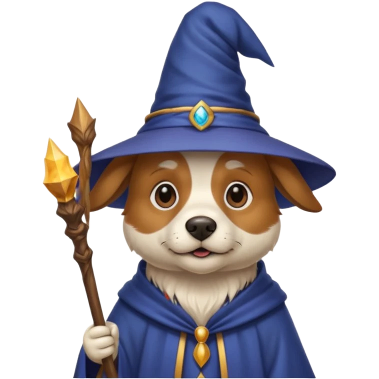 Dog wizard emoji