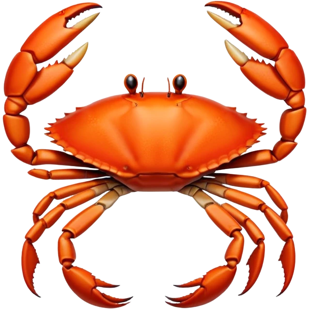 Kicking crab emoji