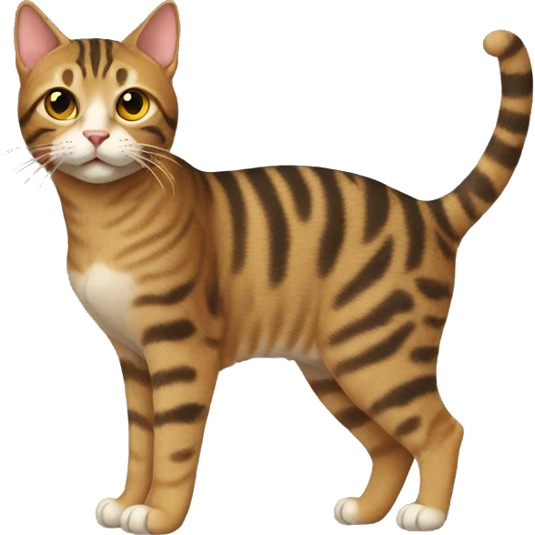 Tabby Cat Full Body emoji