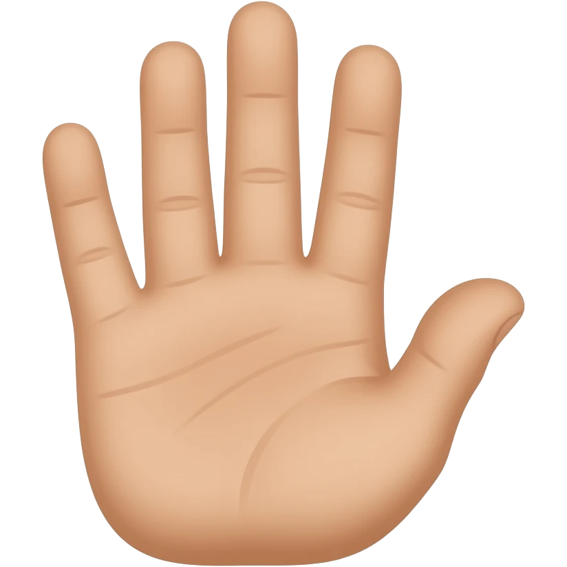 Hand with no thumb emoji